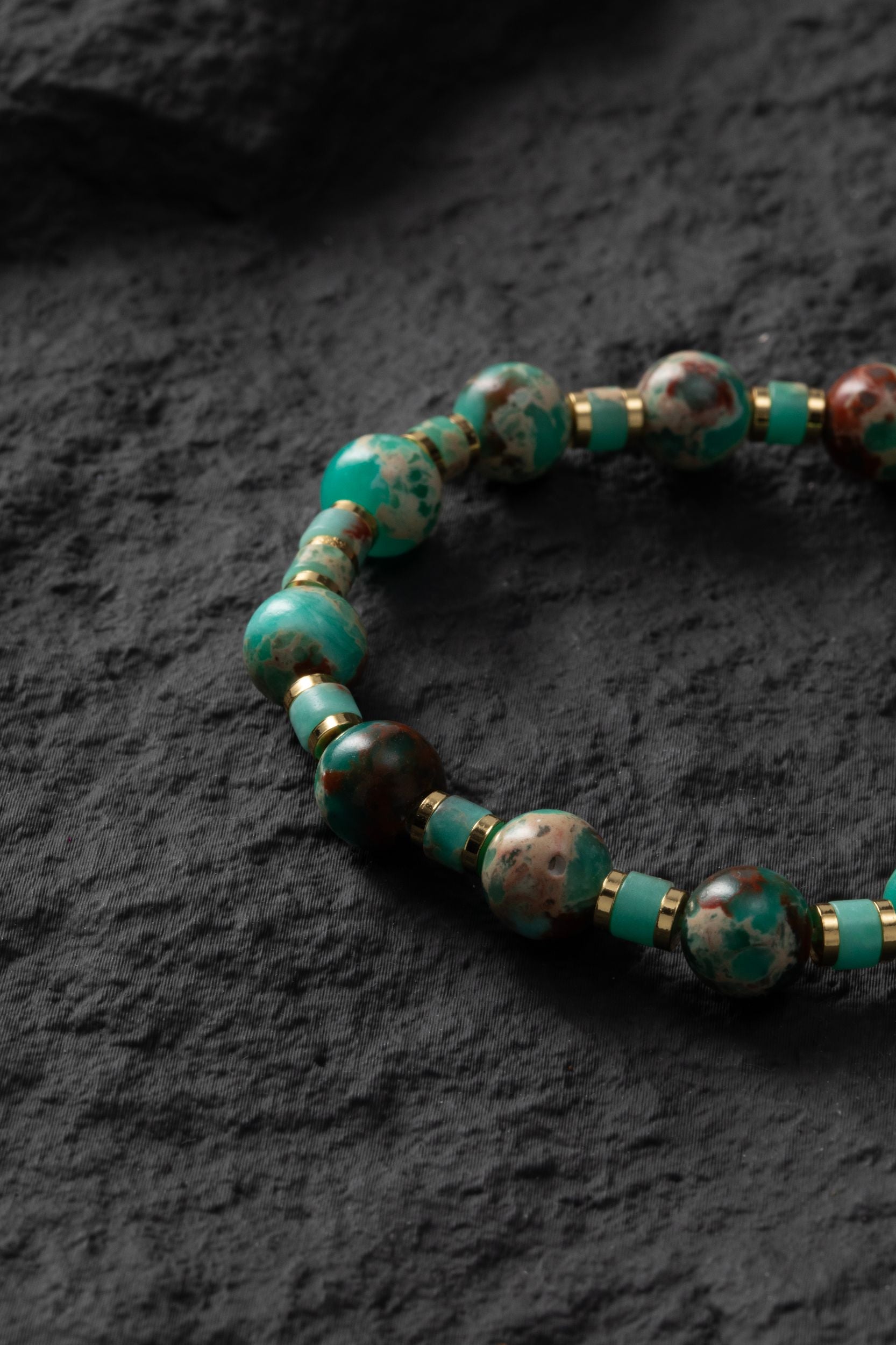 Green, white and gold